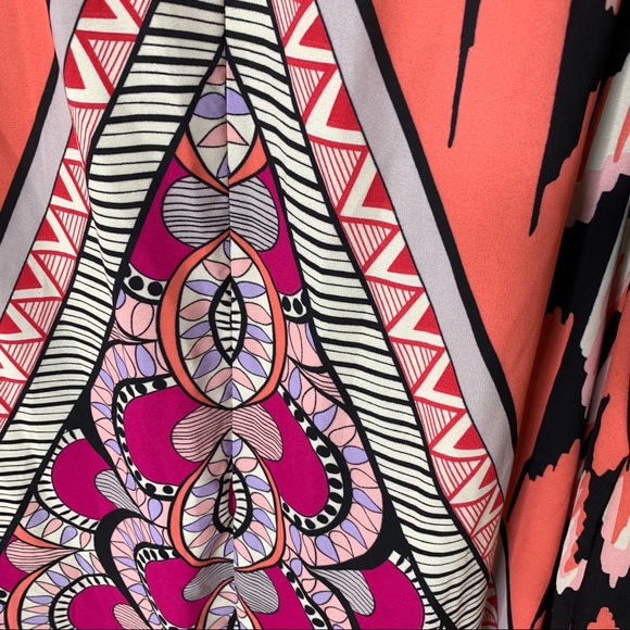 NWT Colorful Retro Geometric Print Maxi Dress Sz X - Picture 6 of 10